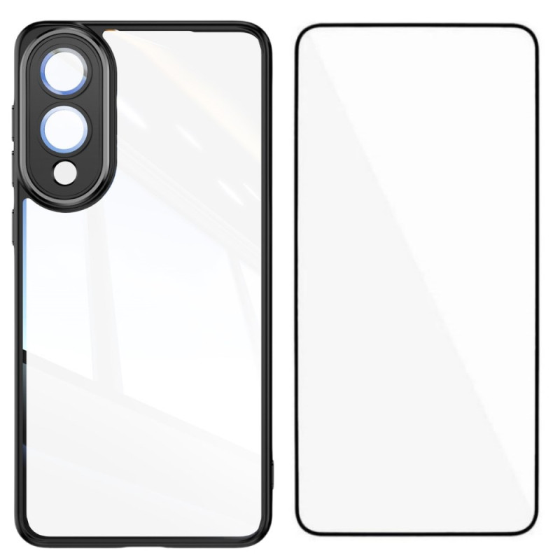 Coque Samsung Galaxy S25 Edge Silicone ave Protection Écran en Verre Trempé