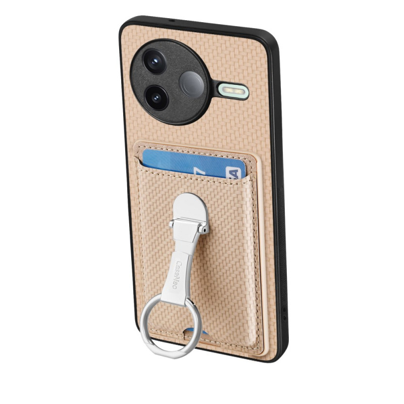 Coque Xiaomi Poco F7 Pro Porfte-Cartes et Support Métallique