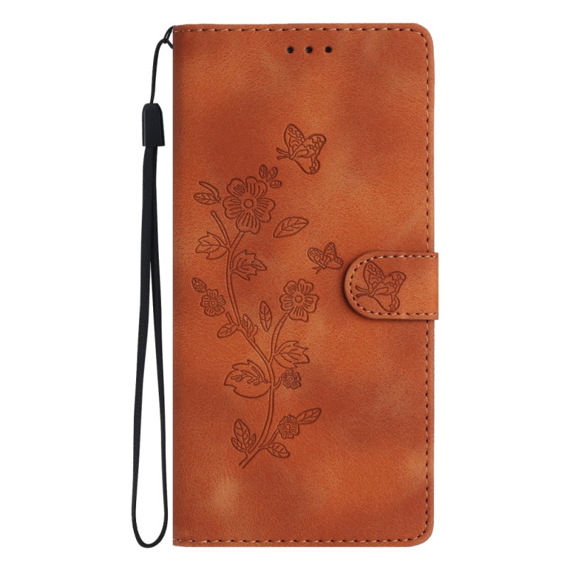 Housse Honor Magic 7 Pro 5G Effet Daim Motif Floral