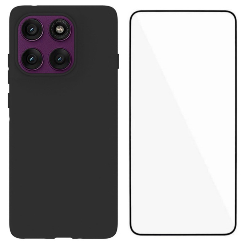 Coque Motorola Edge 60 Pro Silicone avec Protecteur Écran
