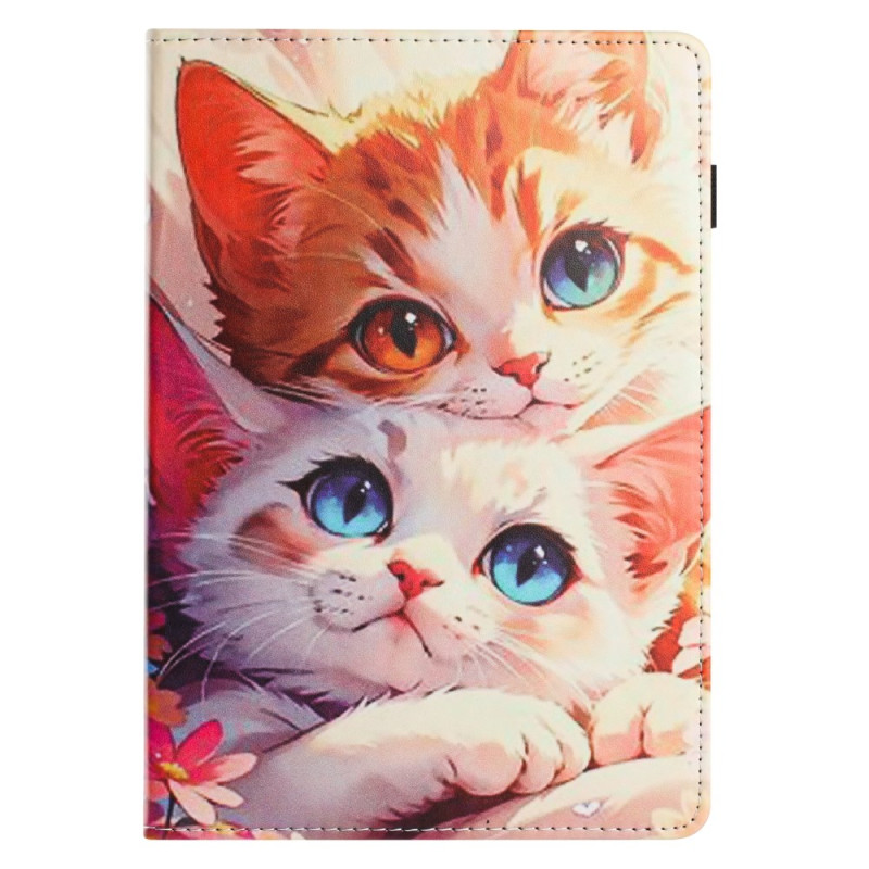 Étui Samsung Galaxy Tab S10 FE / S9 / S9 FE Motif Deux Chats
