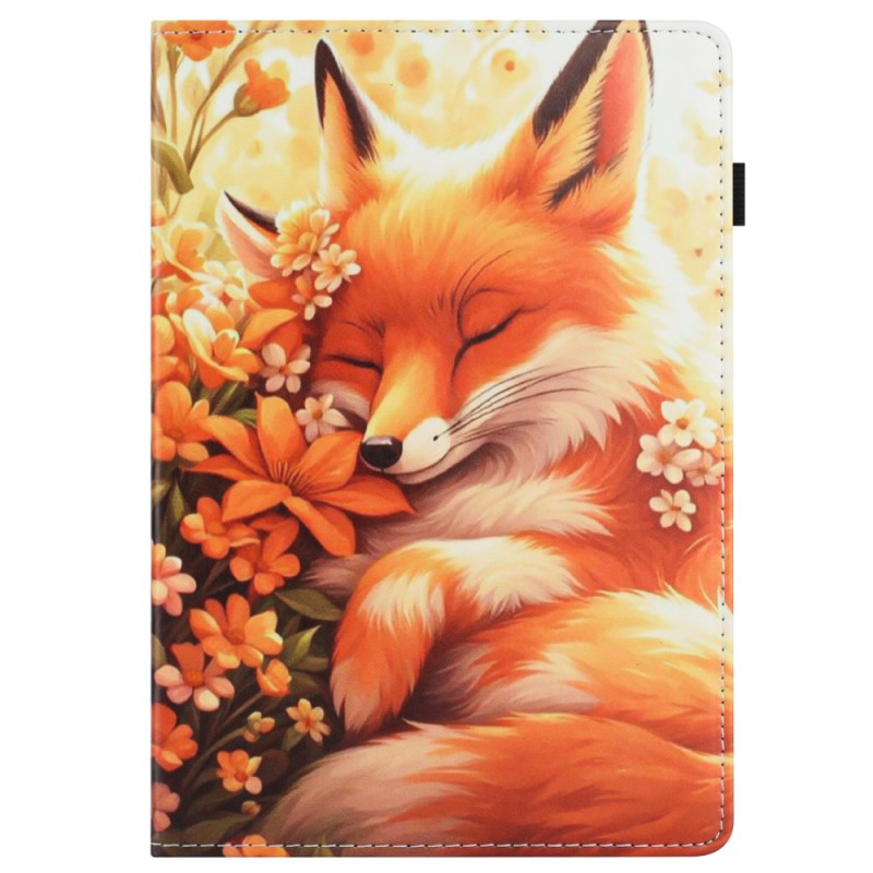 Étui Samsung Galaxy Tab S10 FE / S9 / S9 FE Renard fleuri