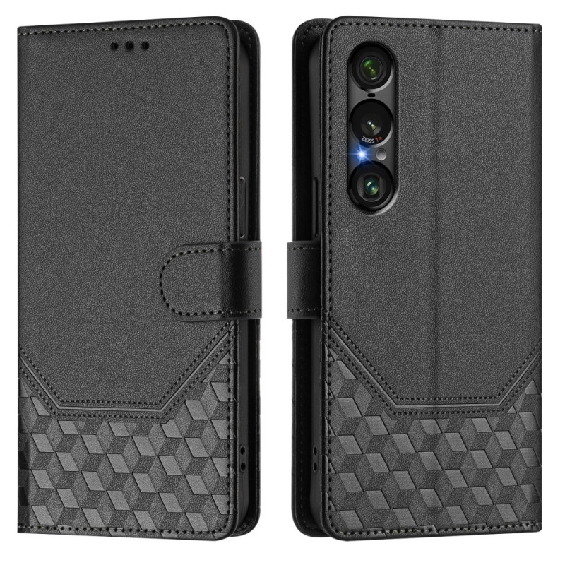 Housse Sony Xperia 1 VII Protection RFID Motif Nid d'Abeille