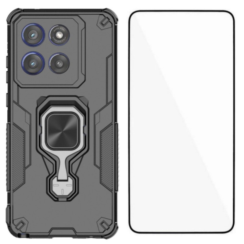 Coque Motorola Edge 60 Stylus Support avec Protection Écran en Verre Trempé