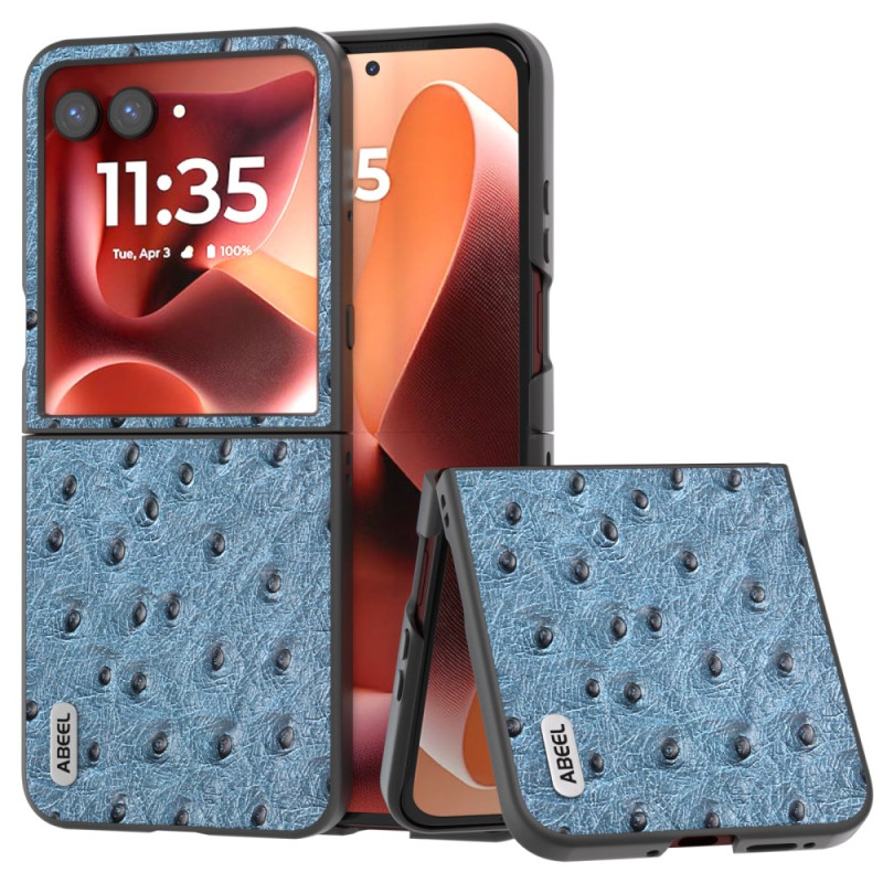 Coque Motorola Razr 70 Ultra / 60 Ultra Cuir Texture Autruche