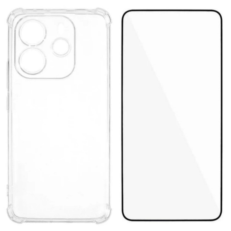 Coque Xiaomi Redmi Note 14 4G Renforcée avec Protecteur Écran WANLONFENG