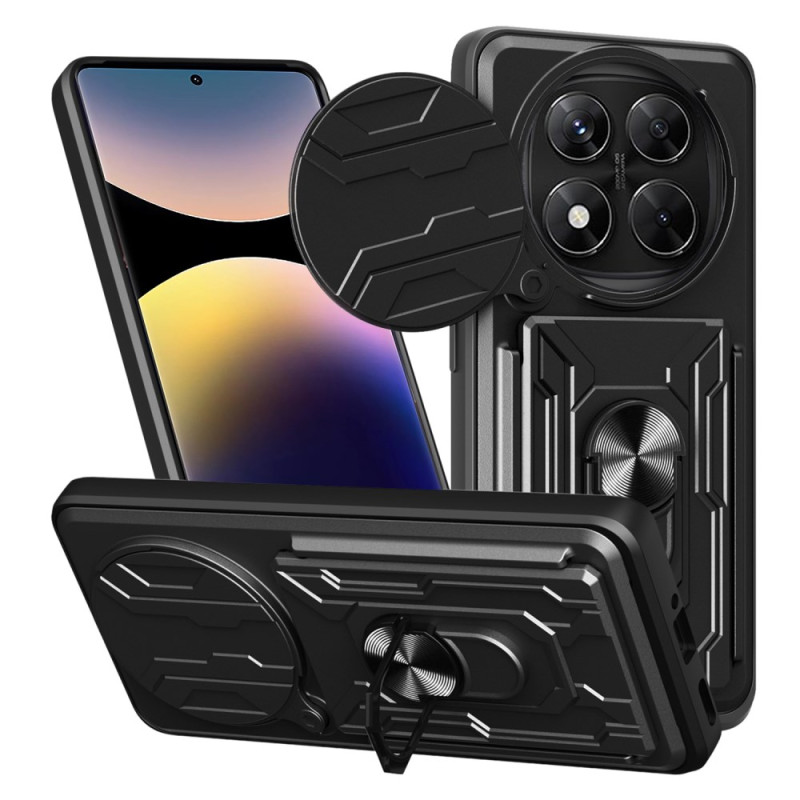 Coque Xiaomi Redmi Note 14 Pro 4G Ultra Résistante avec Support et Protecteur Objectif