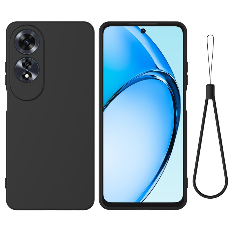 Coque Oppo A60 4G Silicone Liquide à Lanière