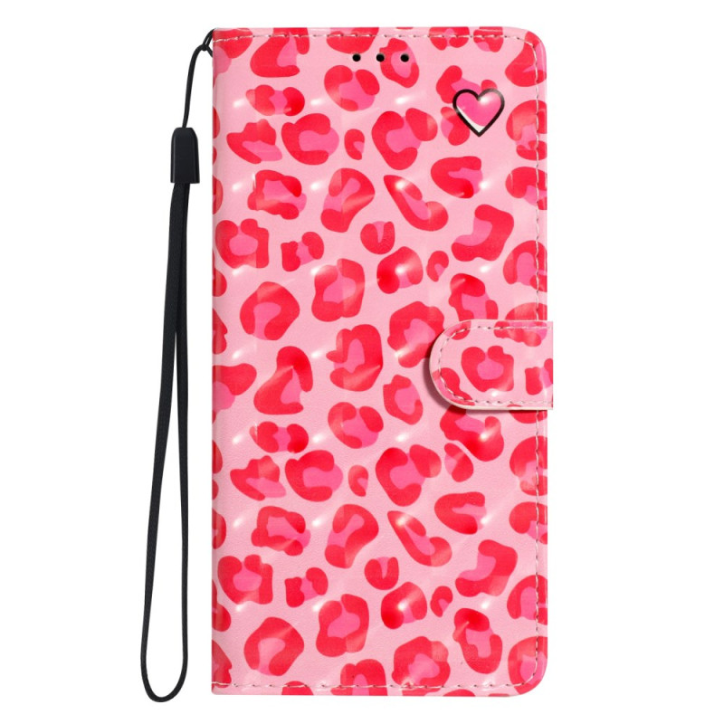 Housse Oppo A60 4G Léopard Rose