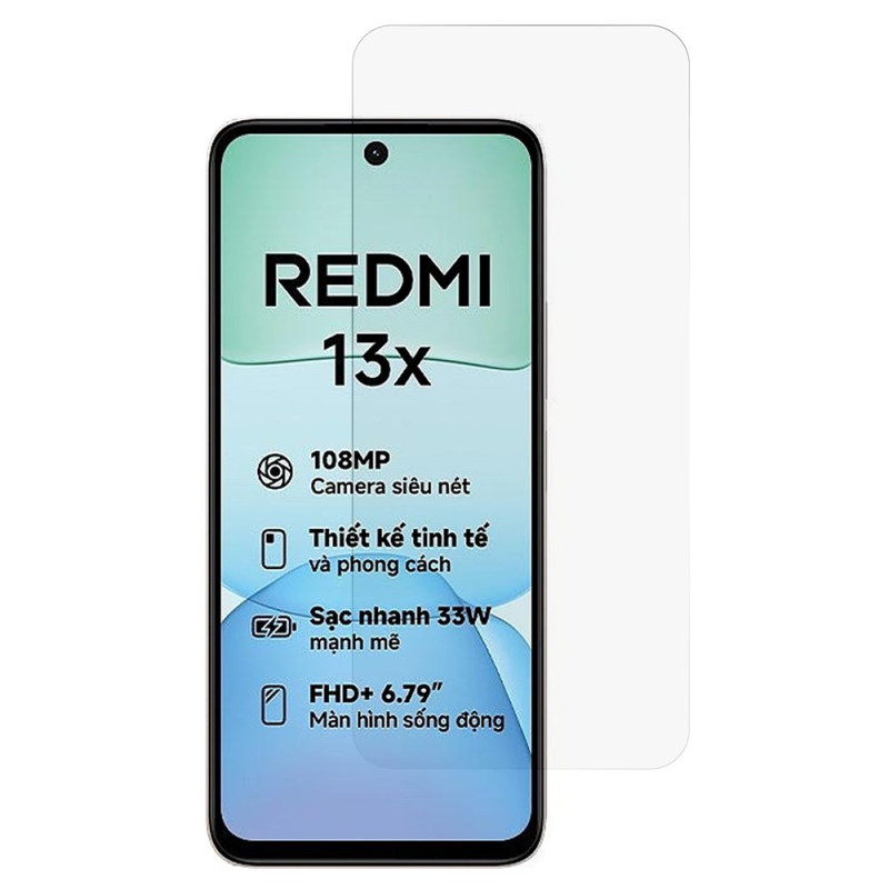 Protection en Verre Trempé pour Écran Xiaomi Redmi 13X
