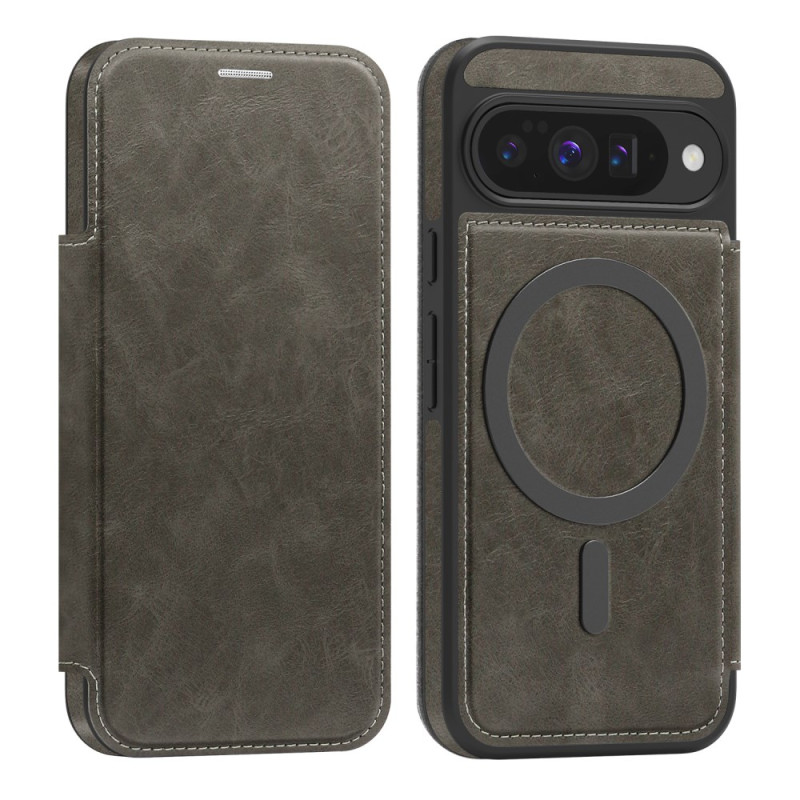Flip Cover Google Pixel 10 / 10 Pro Compatible MagSafe avec Porte-Cartes RFID