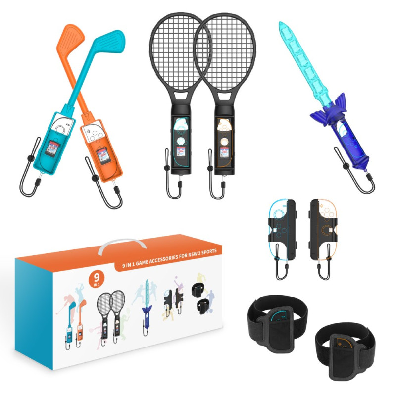 Ensemble d'Accessoires 9-en-1 pour Nintendo Switch 2