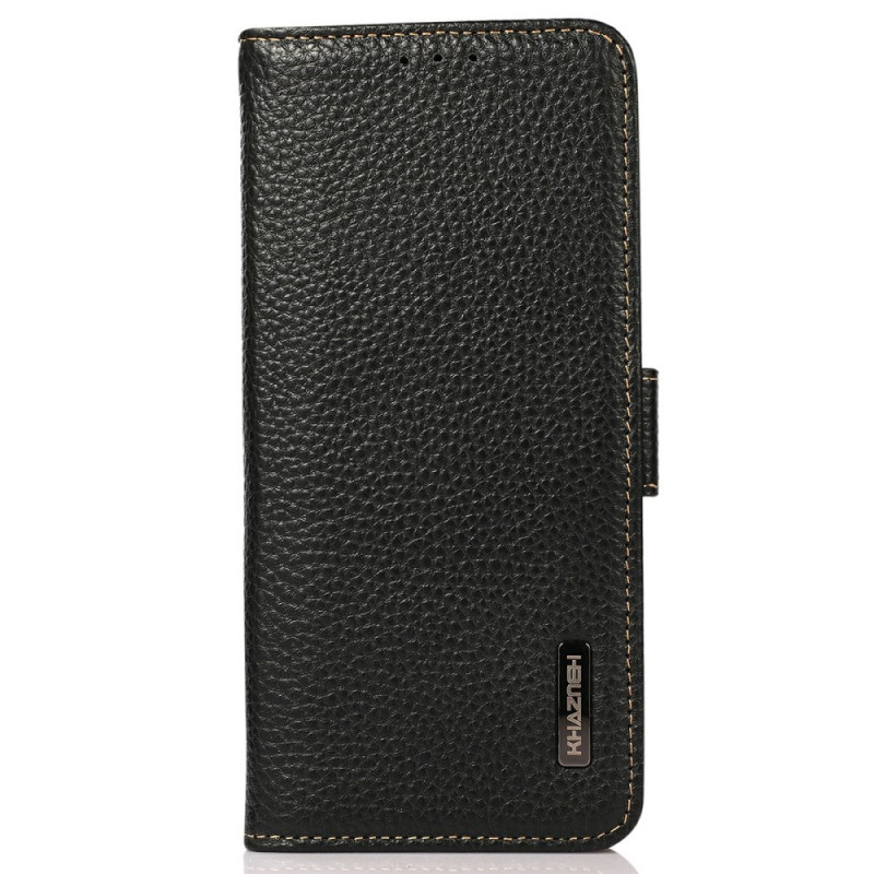 Housse iPhone 18 Pro / 17 Pro Cuir Texturé Protection RFID KHAZNEH