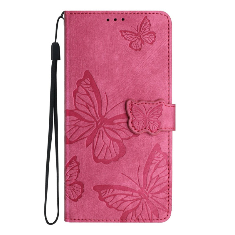 Housse Honor 400 Lite Effet Daim Papillons