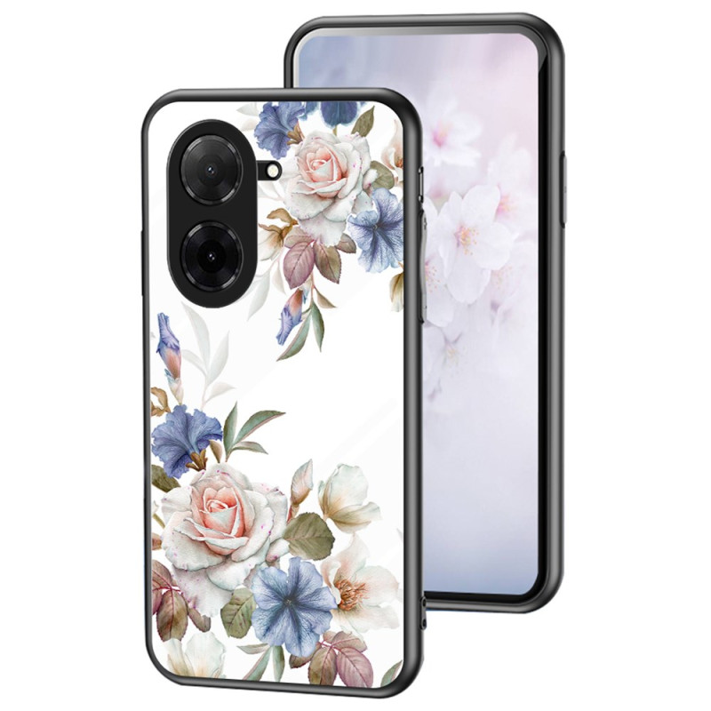 Coque Poco C71 Verre Trempé Florale