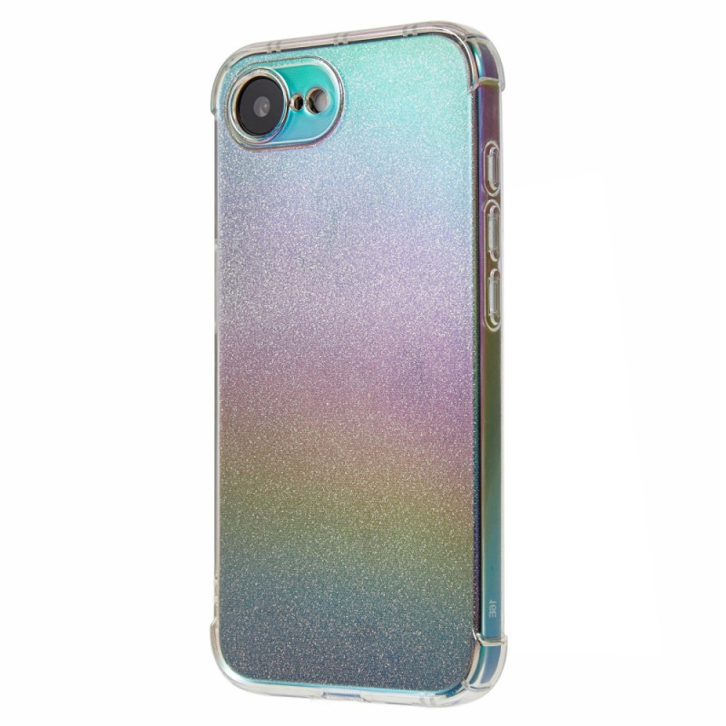 Coque iPhone 16E Transparente avec Papier Pailleté