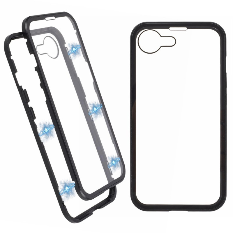 Coque iPhone 16E Verre Trempé et Cadre Métal
