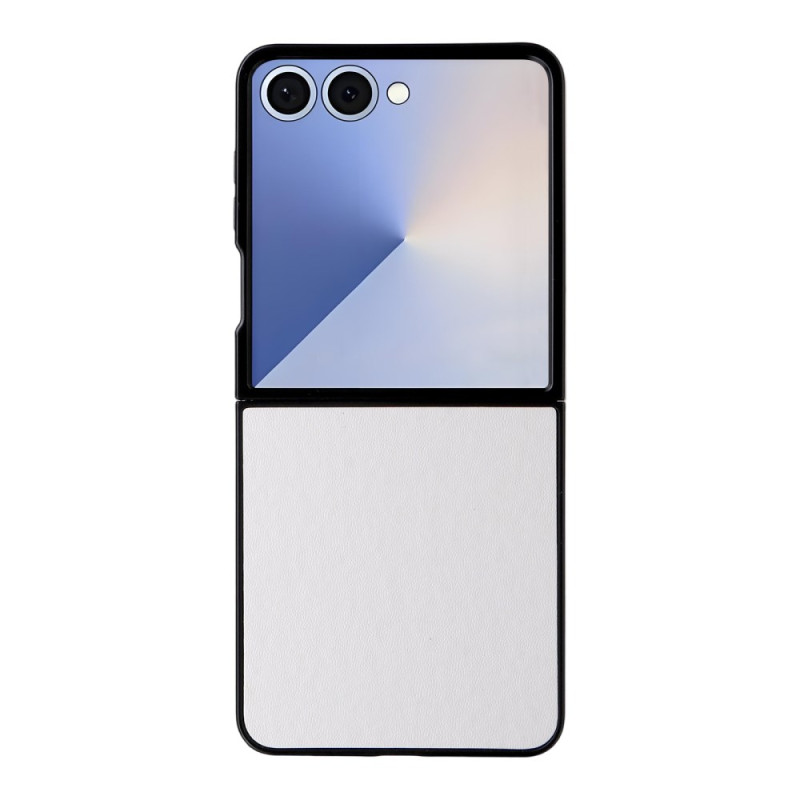 Coque Samsung Galaxy Z Flip 7 Effet Cuir Monochrome