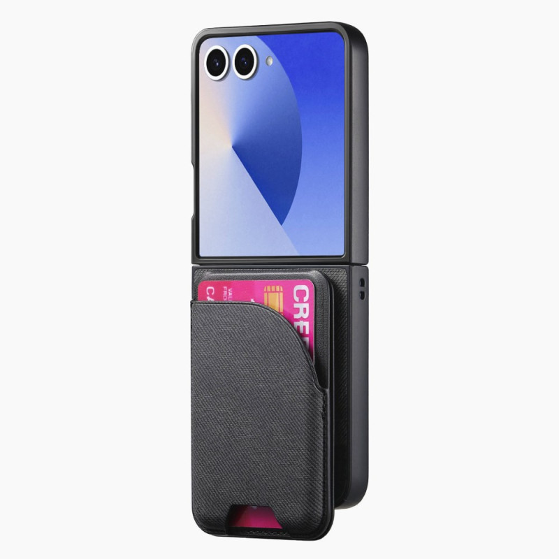 Coque Samsung Galaxy Z Flip 7 Magnétique avec Support et Porte-Cartes détachable