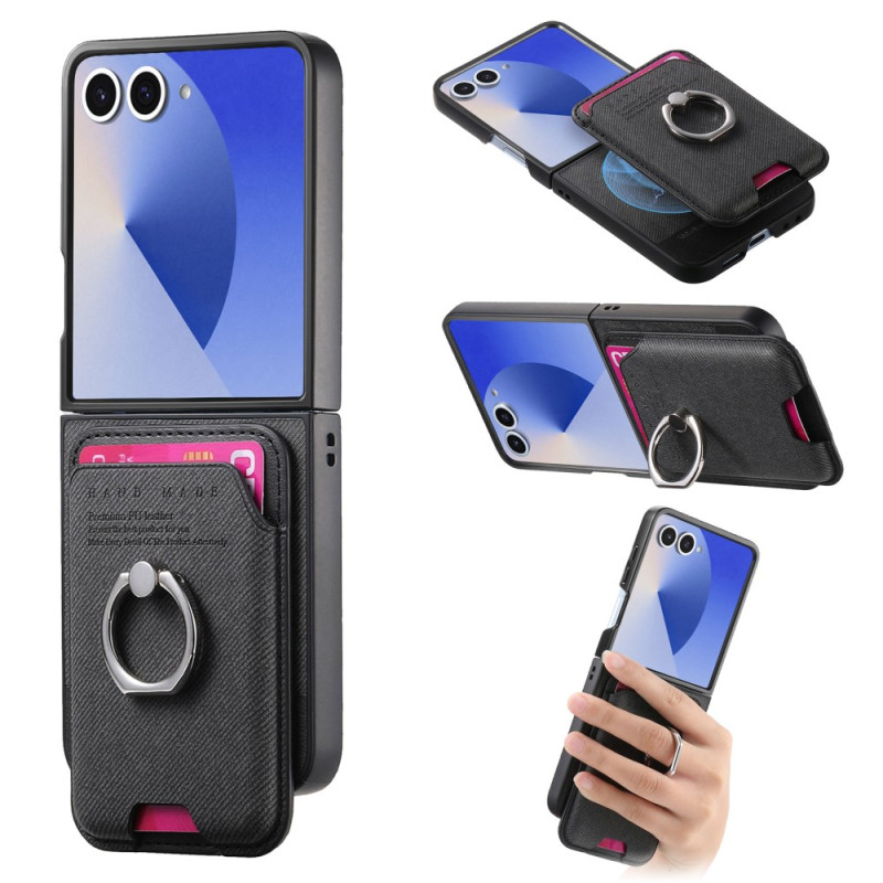 Coque Samsung Galaxy Z Flip 7 Compatible MagSafe avec Porte-Cartes Détachable
