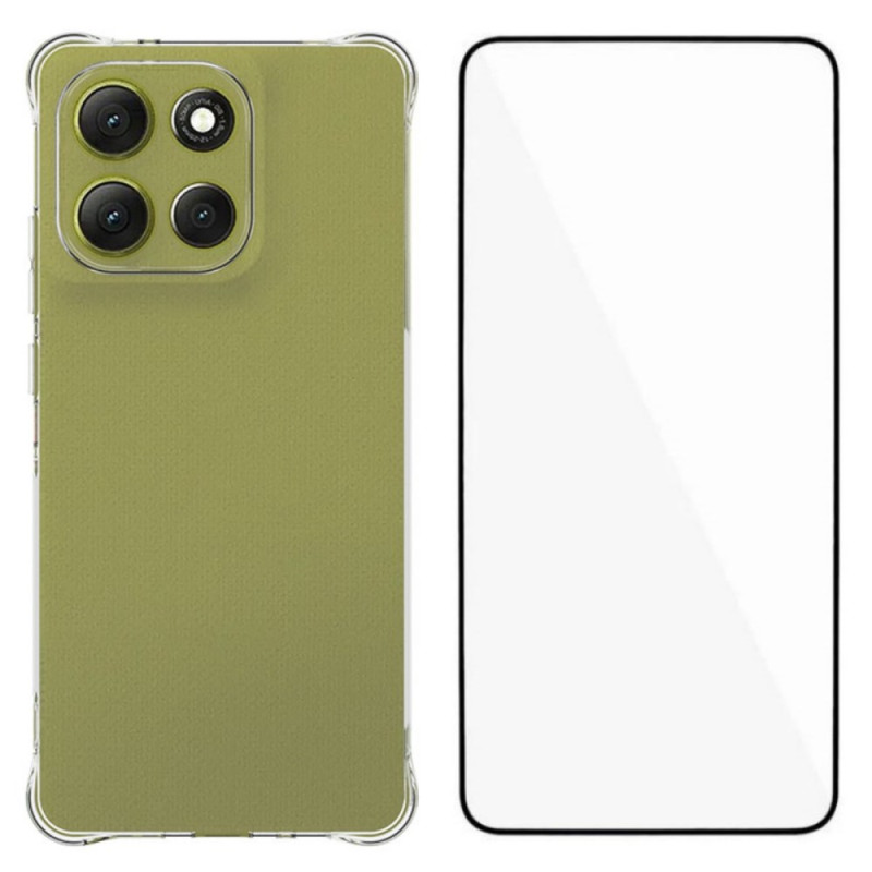 Coque Moto G86 5G Transparente Renforcée avec Protecteur Écran en Verre Trempé