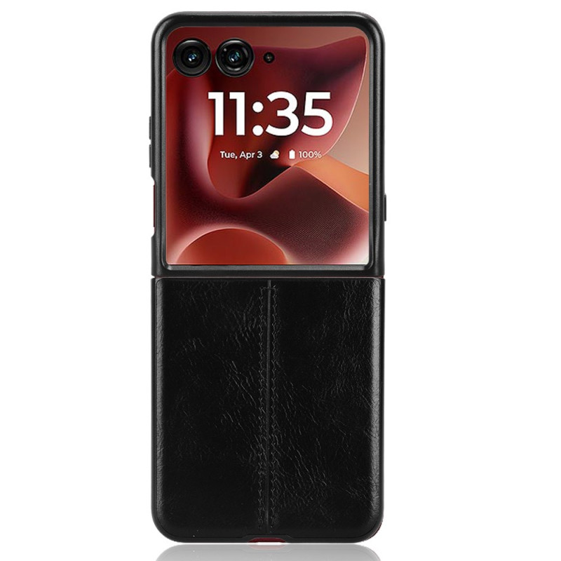 Coque Motorola Razr 70 Ultra / 60 Ultra Simili Cuir Couture