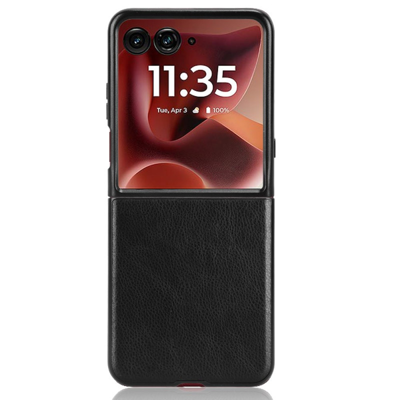 Coque Motorola Razr 70 Ultra / 60 Ultra Effet Cuir Litchi