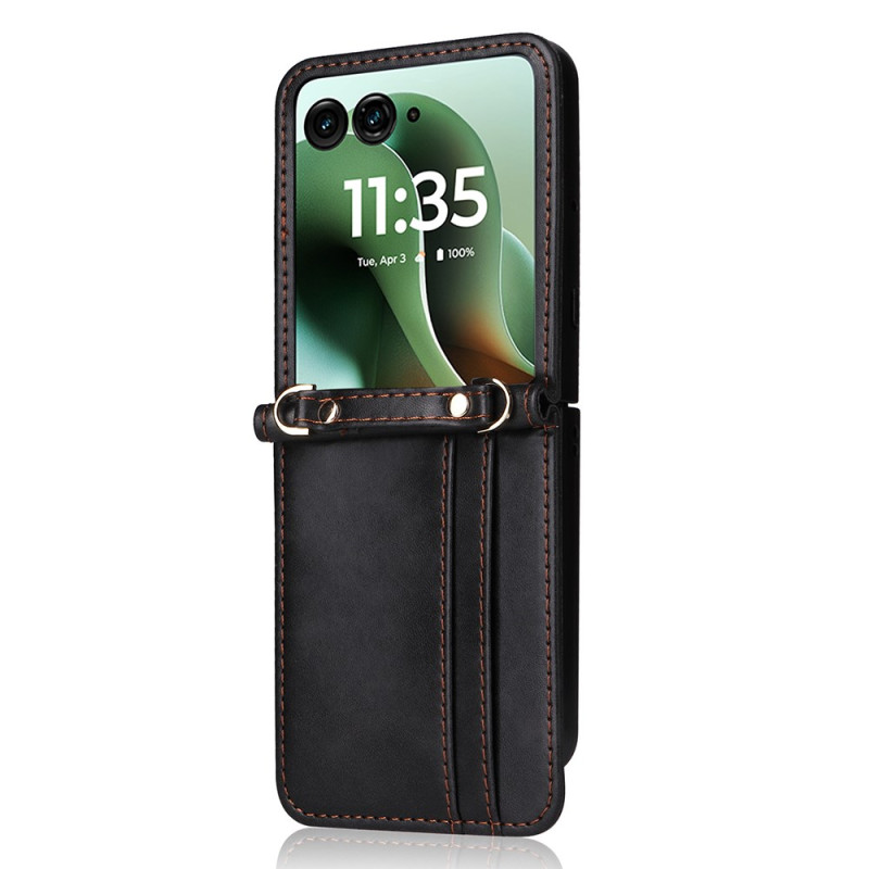 Coque Motorola Razr 70 Ultra / 60 Ultra Porte-Cartes et Bandoulière