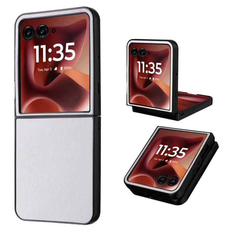 Coque Motorola Razr 70 Ultra / 60 Ultra Classique Cuir