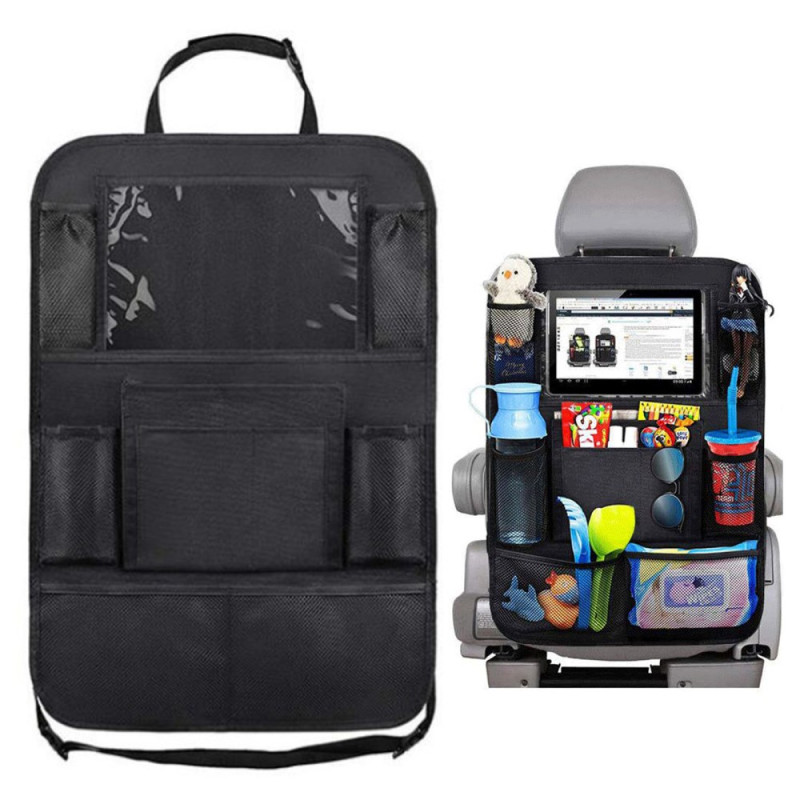 Organisateur de Siège Arrière de Voiture avec Support pour Tablette à Écran Tactile