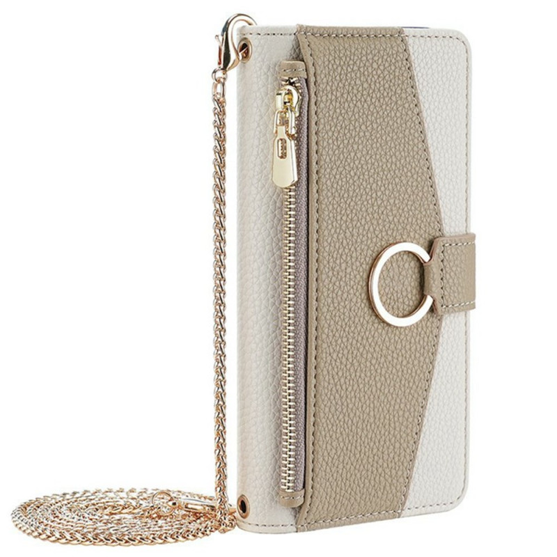 Housse Xiaomi 14T Portefeuille Miroir avec Chaîne