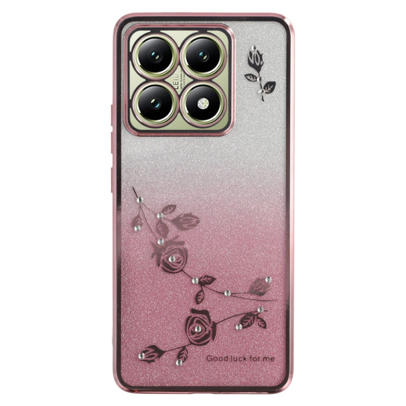 Coque Xiaomi 14T Fleurs et Strass KADEM