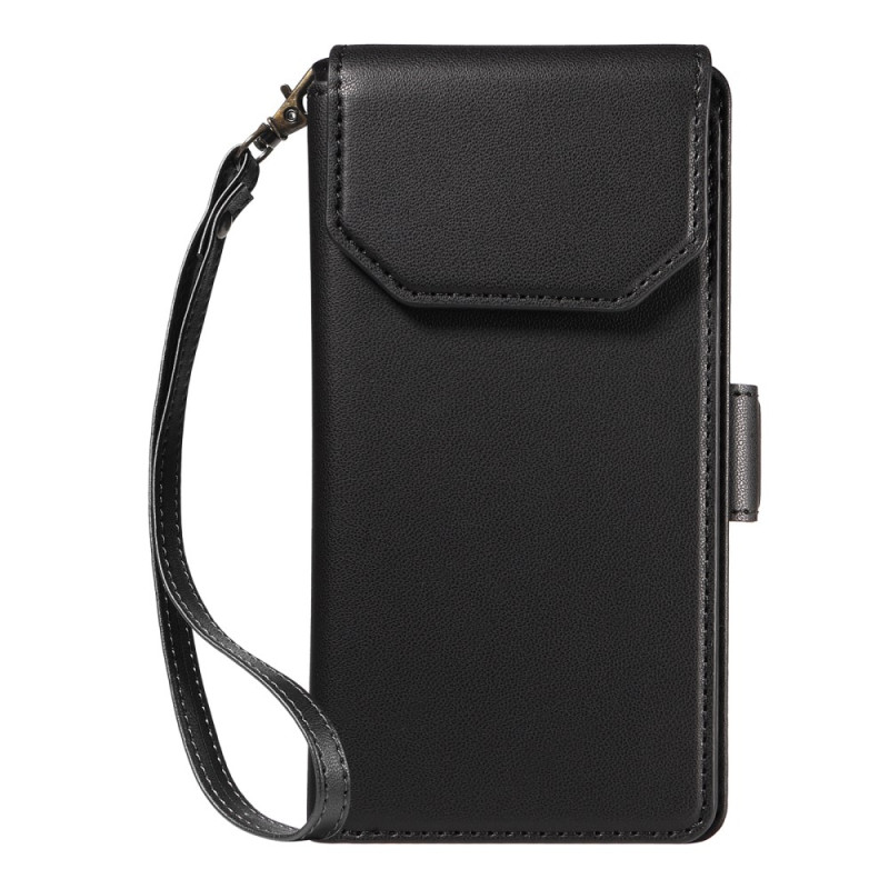Housse iPhone 17 Multiples Porte-Cartes et dragonne