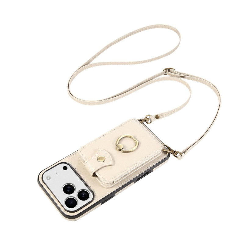 Coque iPhone 18 Pro / 17 Pro Multi-Cartes et Bandoulière