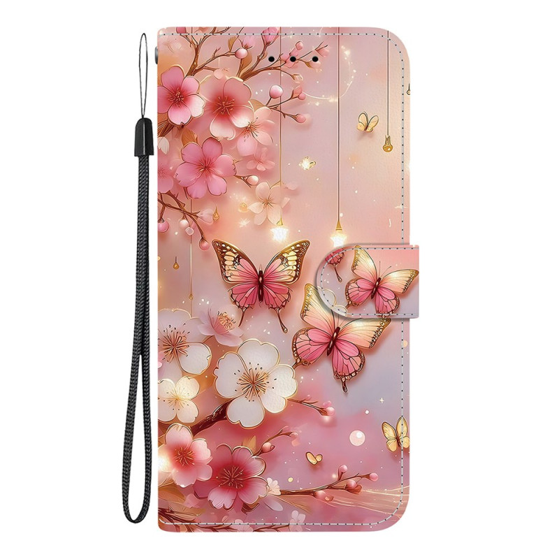Housse Xiaomi Redmi 15C Papillons et Fleurs
