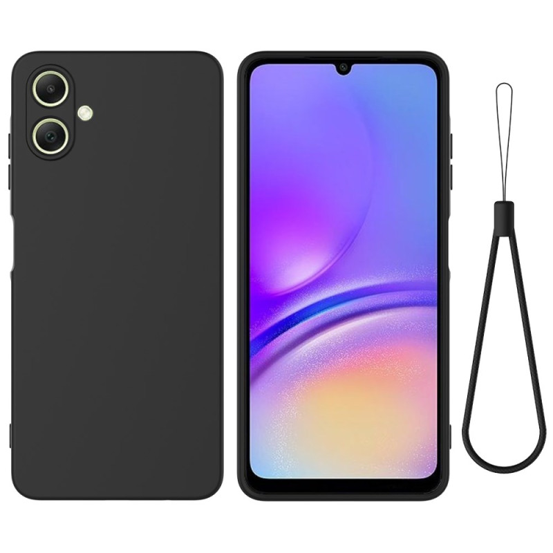 Coque Samsung Galaxy A07 Silicone Liquide avec Lanière