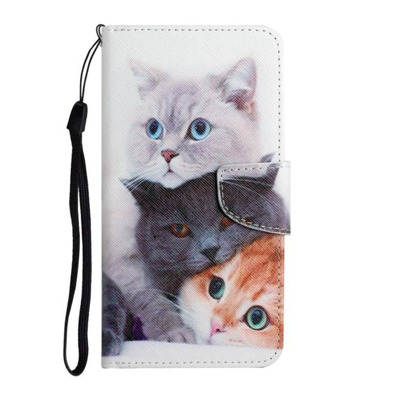Housse Galaxy A17 5G Trois Chats