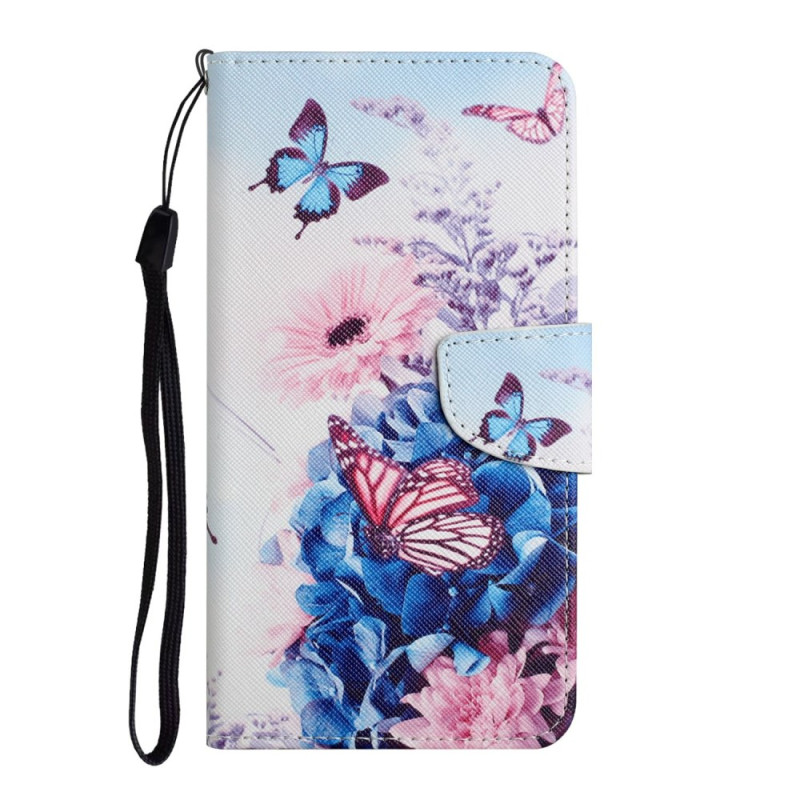 Housse Samsung Galaxy A17 5G Papillons et Fleurs
