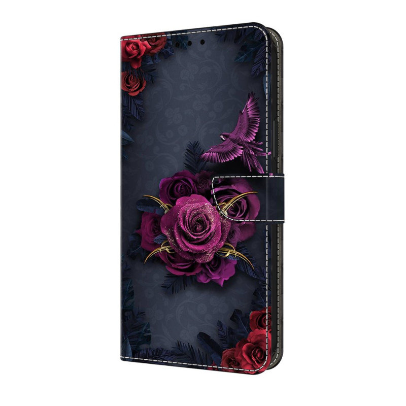 Housse Samsung Galaxy A17 5G Fleurs Violettes