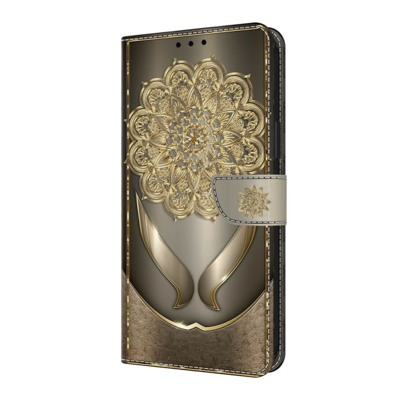 Housse Samsung Galaxy A17 5G Motif Floral Doré