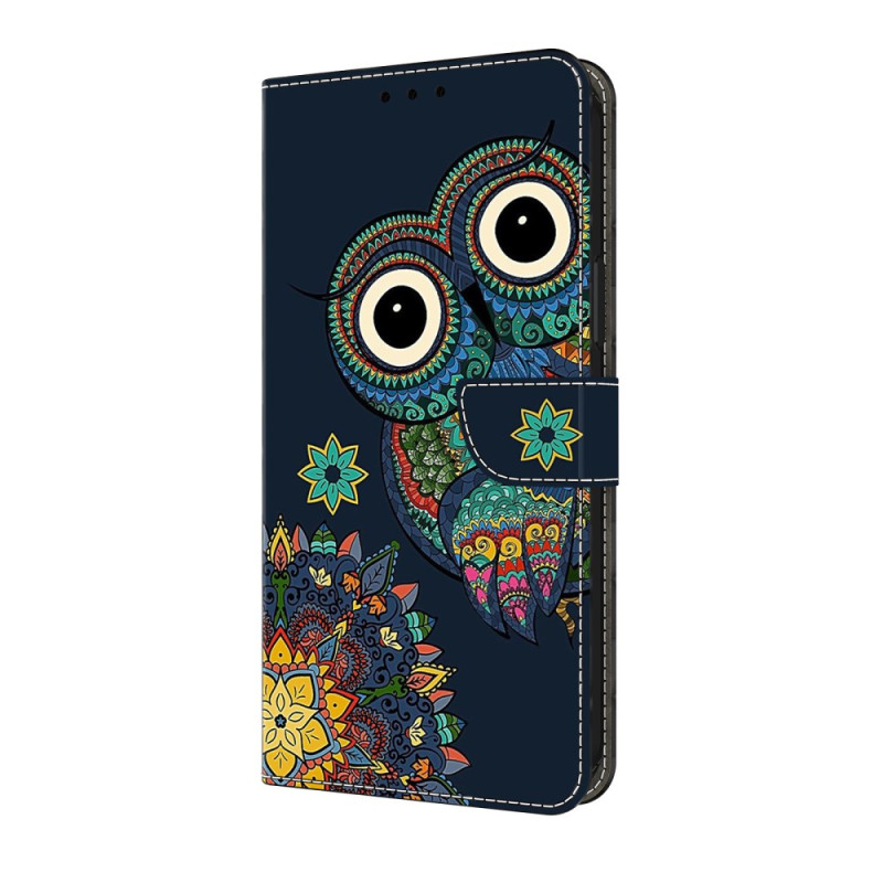 Housse Samsung Galaxy A17 5G Hibou Mandala