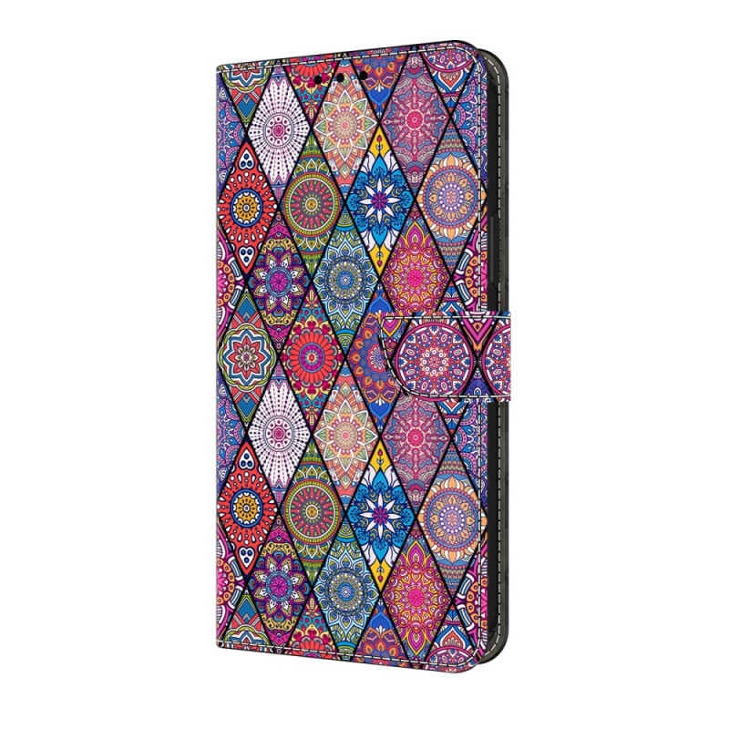 Housse Samsung Galaxy A17 5G Motif Ethnique Rose