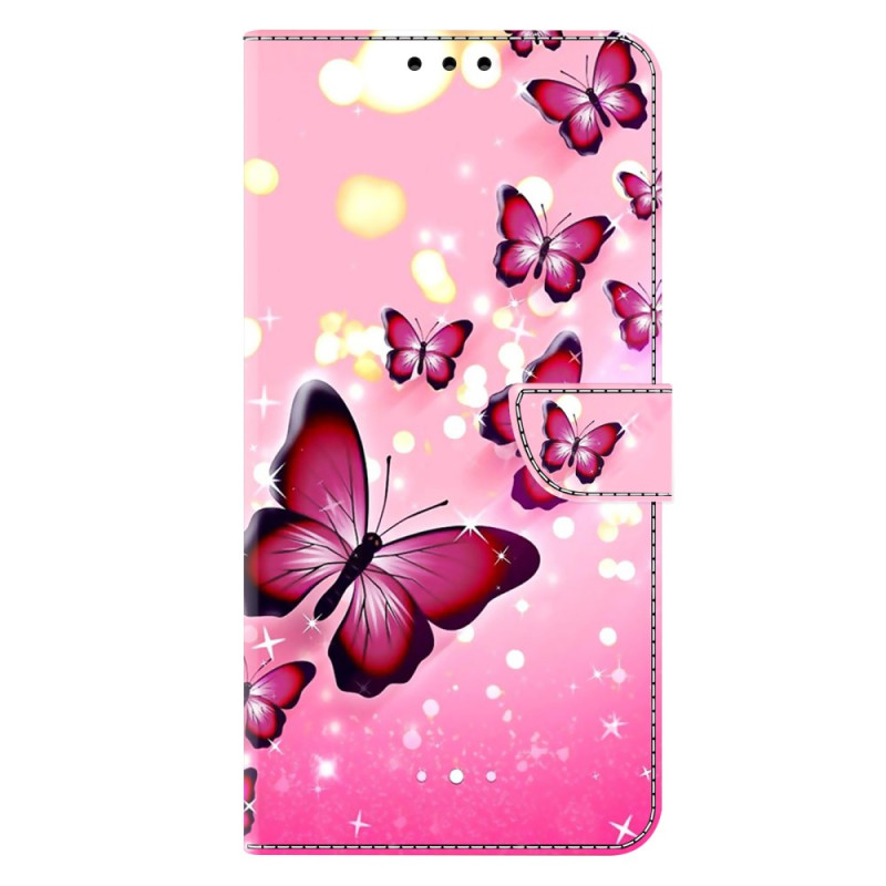 Housse Samsung Galaxy A17 5G Papillon Roses