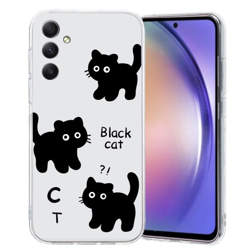 Coque Samsung Galaxy A18 4G / A17 4G / 5G Chats Noirs