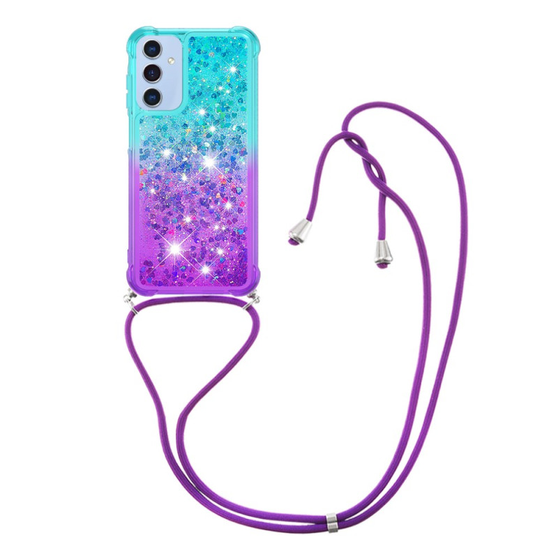 Coque à Cordon Samsung Galaxy A17 5G Gradient Paillettes