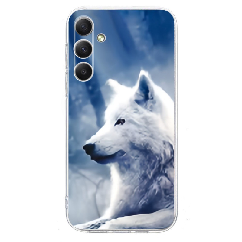Coque Samsung Galaxy A18 4G / A17 4G / 5G Loup Blanc