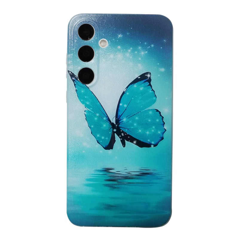 Coque Samsung Galaxy A18 4G / A17 4G / 5G Papillon Bleu
