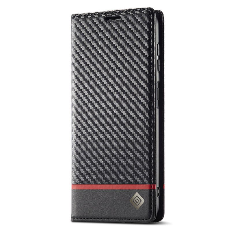 Flip Cover Samsung Galaxy A17 5G Fibre Carbone LC.IMEEKE