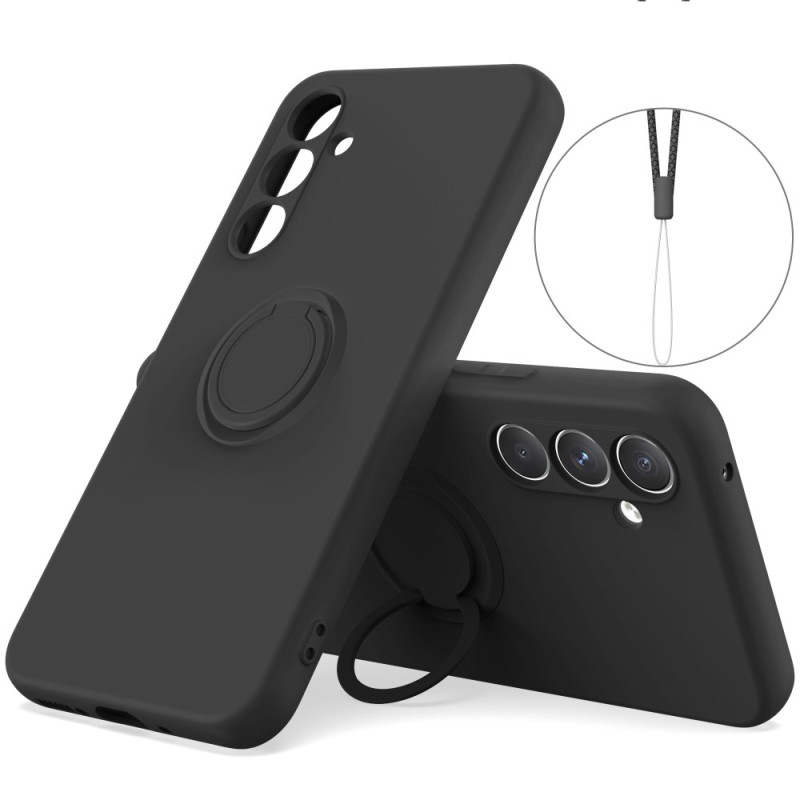 Coque Samsung Galaxy A18 4G / A17 4G / 5G Silicone avec Anneau-Support