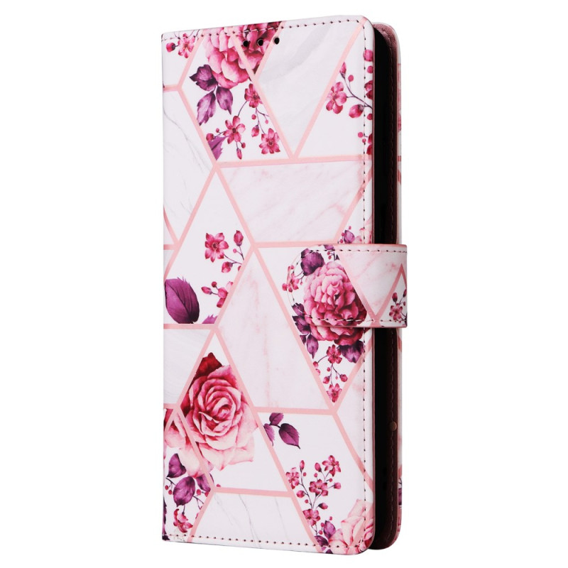 Housse Samsung Galaxy A17 5G Design Marbre à Lanière